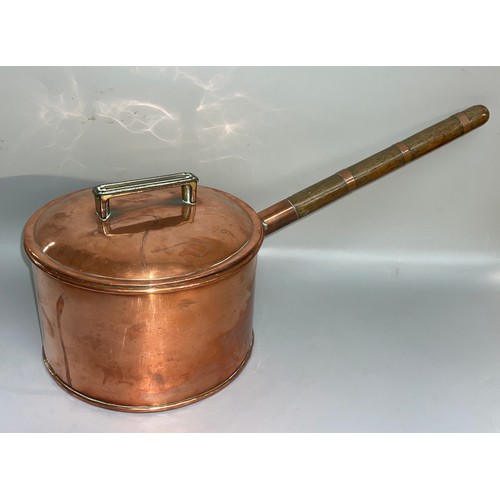 261 - COPPER SAUCEPAN WITH LID