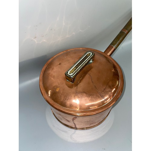 261 - COPPER SAUCEPAN WITH LID