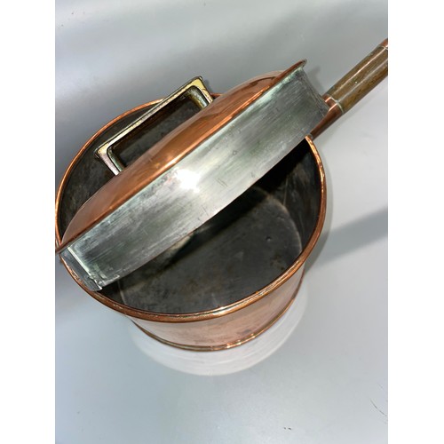 261 - COPPER SAUCEPAN WITH LID