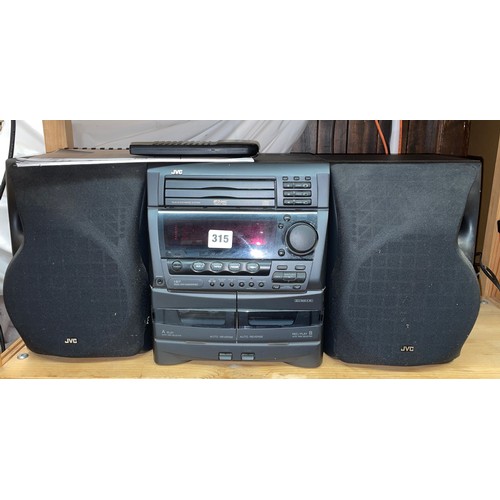 315 - JVC TRIPLE DISK HIFI SYSTEM