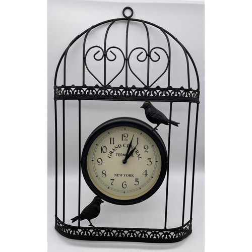 592 - GRAND CENTRAL TERMINAL QUARTZ BIRD CAGE CLOCK