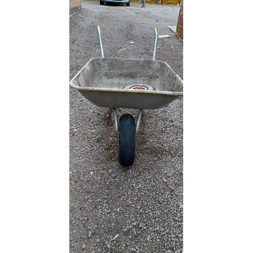 178 - GALVANISED WHEEL BARROW