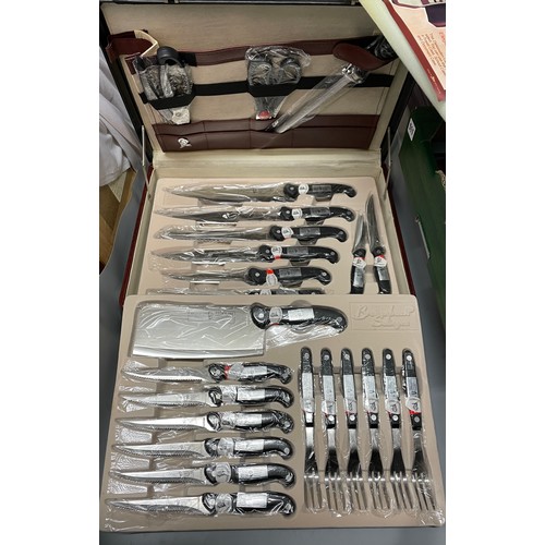 501 - CASED SOLINGEN 24 PIECE DELUXE KNIFE SET