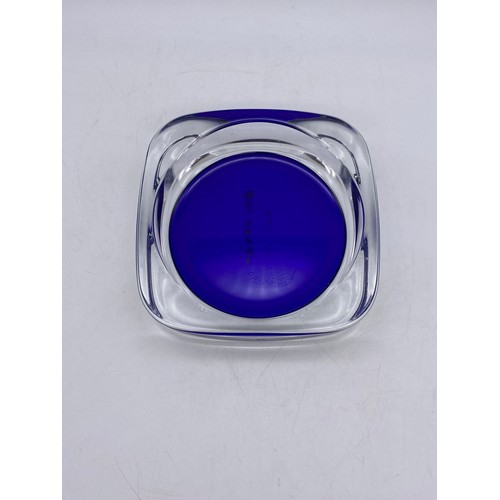 489 - PIERRE CARDIN COBALT BLUE GLASS WINE COASTER