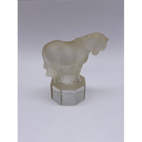 541 - GOEBEL FROSTED GLASS SHETLAND PONY PAPER WEIGHT