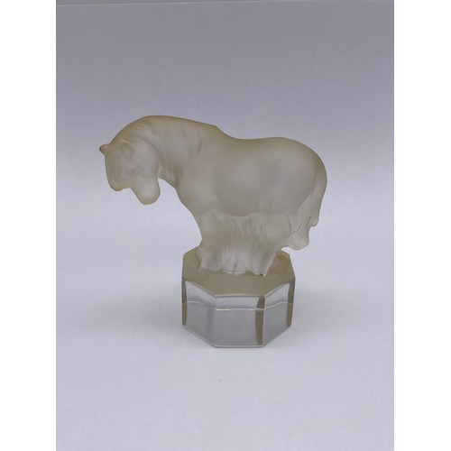 541 - GOEBEL FROSTED GLASS SHETLAND PONY PAPER WEIGHT