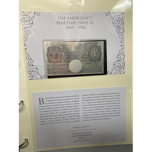 630 - WESTMINSTER MINT LIMITED EDITION THE HISTORIC SILVER BANK NOTE COLLECTION NUMBER 418