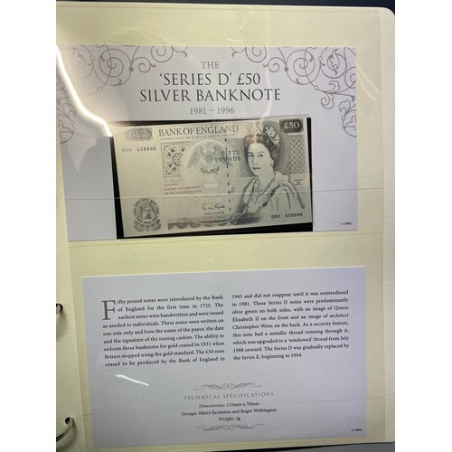 630 - WESTMINSTER MINT LIMITED EDITION THE HISTORIC SILVER BANK NOTE COLLECTION NUMBER 418