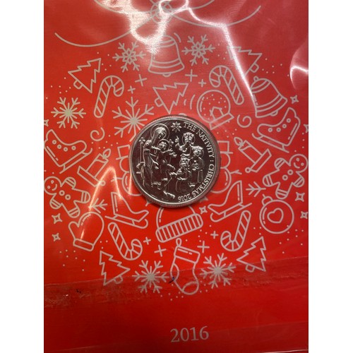 632 - CASED POBJOY MINT PROOF STERLING SILVER 50P COIN AND THE ROYAL MINT 2016 UK £20 FINE SILVER COIN