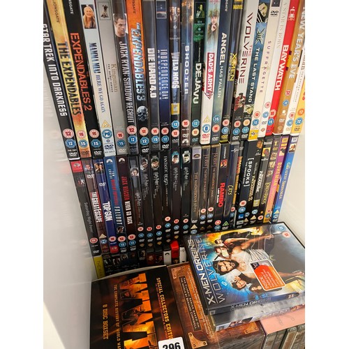 429 - PIGEONHOLES OF DVDS INCLUDING BOX SETS, CARRY ON FILMS, DOCTOR IN TROUBLE, HARRY POTTER