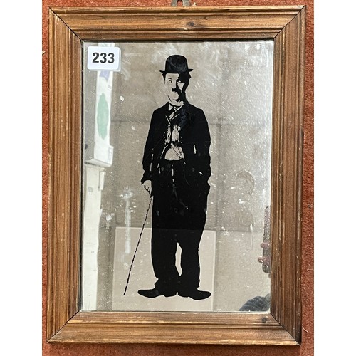 233 - SMALL CHARLIE CHAPLIN WALL MIRROR