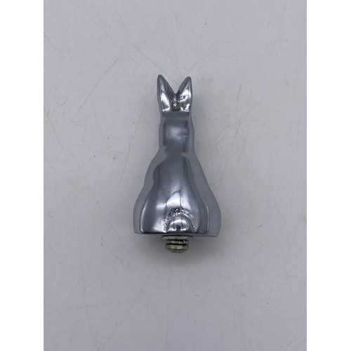 236 - CHROME MODEL OF A RABBIT/MASCOT