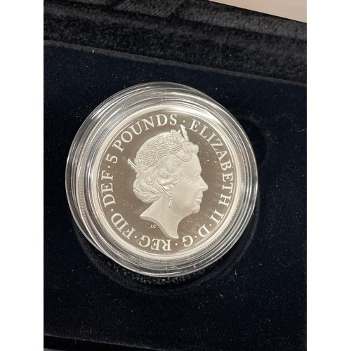 626 - UNA AND THE LION 2019 UK TWO OUNCE SILVER PROOF COIN