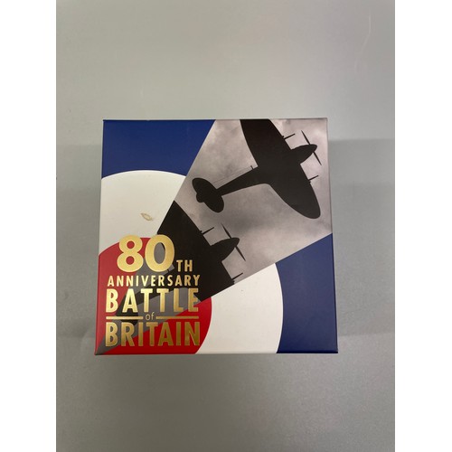 609 - BOXED 80TH ANNIVERSARY BATTLE OF BRITAIN 1/4 OUNCE PROOF GOLD COIN