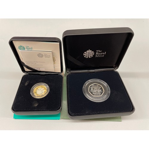 611 - ROYAL MINT 2017 UK SILVER PROOF PIEDFORT COIN NATIONS OF THE CROWN, BOXED A VOTE TO LEAVE A NEW ERA ... 