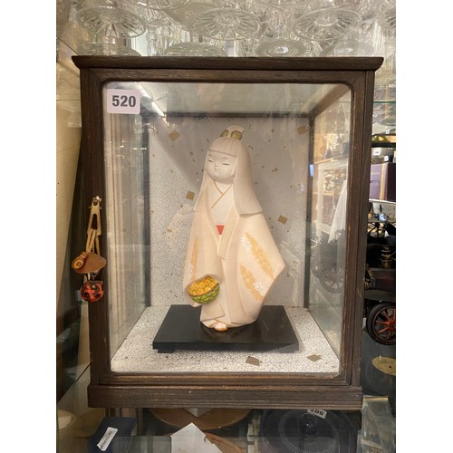 520 - CASED JAPANESE HAKATA DOLL