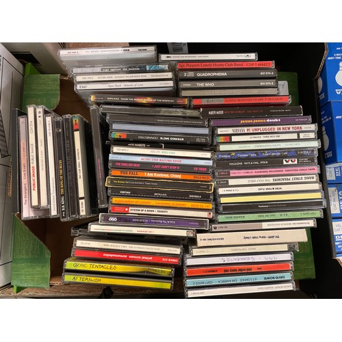 411 - CARTON OF CDS INCLUDING DAVID BOWIE, THE STRANGLERS, PUBLIC IMAGE AND OTHERS