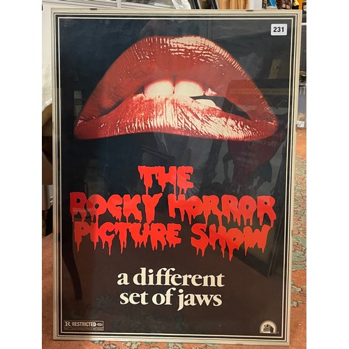 231 - ROCKY HORROR PICTURE SHOW FRAMED POSTER