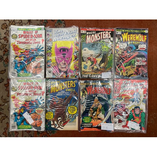 576 - BOX OF AMERICAN MARVEL COMICS RANGING FROM THE 1970S-90S (112 COMIC BOOKS TOTAL)