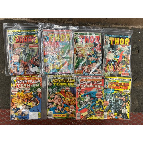 576 - BOX OF AMERICAN MARVEL COMICS RANGING FROM THE 1970S-90S (112 COMIC BOOKS TOTAL)