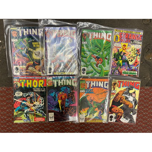 576 - BOX OF AMERICAN MARVEL COMICS RANGING FROM THE 1970S-90S (112 COMIC BOOKS TOTAL)