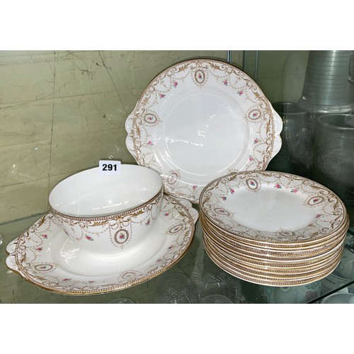 291 - SHELLEY BONE CHINA SIDE PLATES AND SANDWICH PLATES