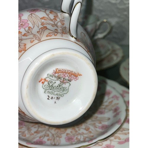 282 - SHELLEY HEDGEROW FINE BONE CHINA TEASET NUMBER 823343