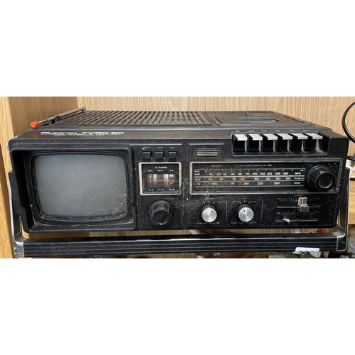 260 - PLUSTRON TV R C5D PORTABLE TV RADIO CASSETTE RECORDER