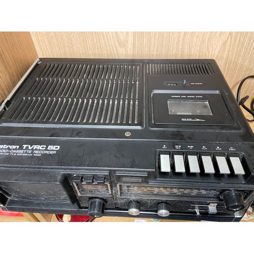 260 - PLUSTRON TV R C5D PORTABLE TV RADIO CASSETTE RECORDER