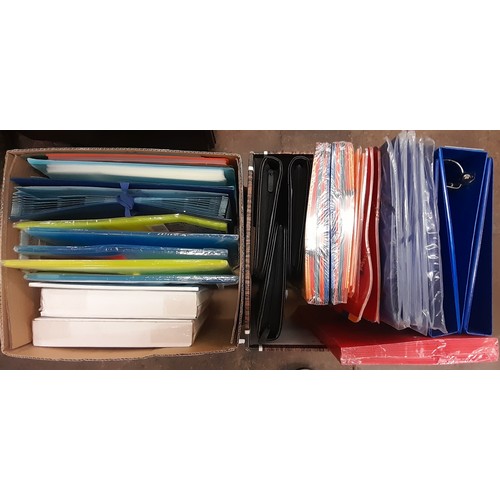 350 - LARGE QTY OF AS NEW OFFICE STATIONARY - WALLETS, FOLDERS, ZIP BAGS, ETC