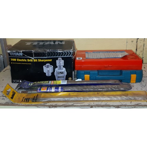 359 - CASED DRIVER BIT AND MINI TOOL SET, HILKA O RING SET, TITAN ELECTRIC DRILL BIT SHARPNER, AND SELECTI... 