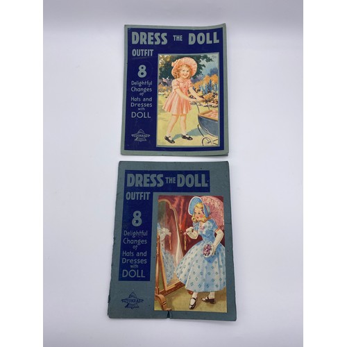 387 - TWO TUTOKRAFT DRESS THE DOLL OUTFIT BOOKS