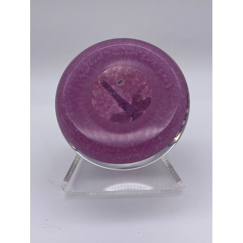 417 - WILLIAM MANSON LIMITED EDITION 14/100 COLLECTORS CLUB DRAGON FLY PAPERWEIGHT AS A TRIBUTE TO PAUL YS... 