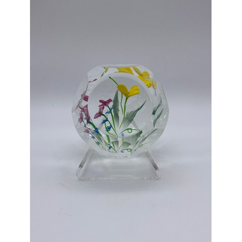 422 - CAITHNESS GLASS WHITEFRIARS LIMITED EDITION 37/100 SHINGLE BEACH PAPERWEIGHT DESIGNED BY ALLAN SCOTT