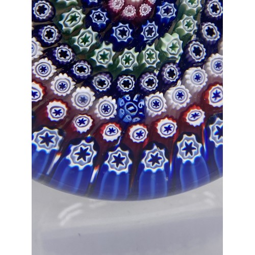 415 - WHITEFRIARS 1979 PP1 CONCENTRIC MILLEFIORI PAPERWEIGHT AND ONE OTHER EXAMPLE