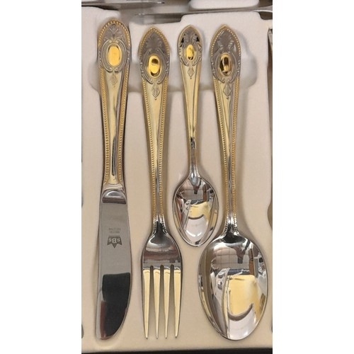 250 - HARD CASED SOLINGEN GOLD PLATED CUTLERY CANTEEN