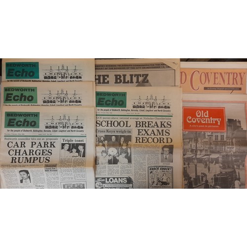 242 - CASE OF OLD NEWSPAPER CUTTINGS AND EPHEMERA