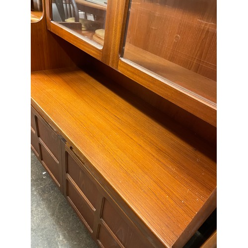 50 - NATHAN LATTICE DOOR TEAK GLAZED LOUNGE UNIT