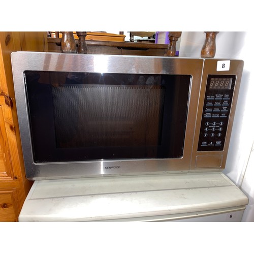 8 - KENWOOD STAINLESS MICROWAVE OVEN