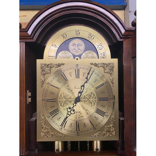 175 - REPRODUCTION VENFLOX MOON ROLLER LONG CASE CLOCK