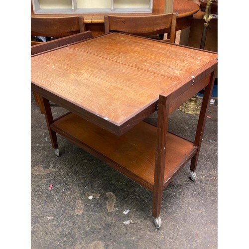 137 - 1970S METAMORPHIC TROLLEY TABLE/BUFFET