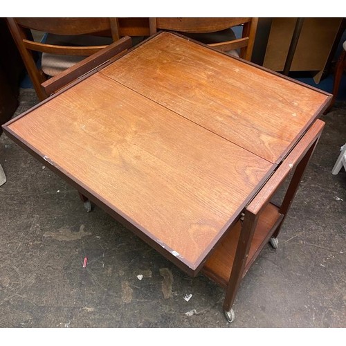 137 - 1970S METAMORPHIC TROLLEY TABLE/BUFFET