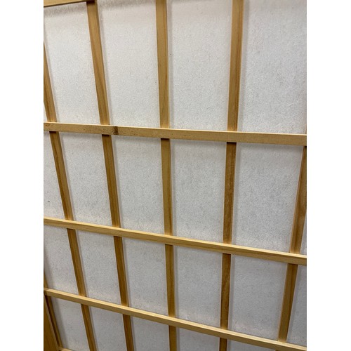 41 - PINE LATTICE PANEL FOUR FOLD DRESSING SCREEN