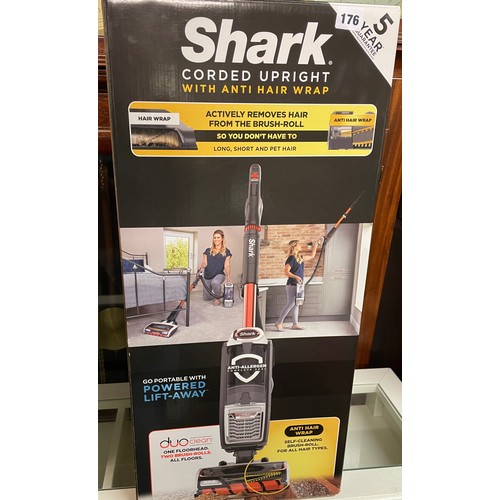 176 - BOXED SHARK CORDED UPRIGHT CLEANER