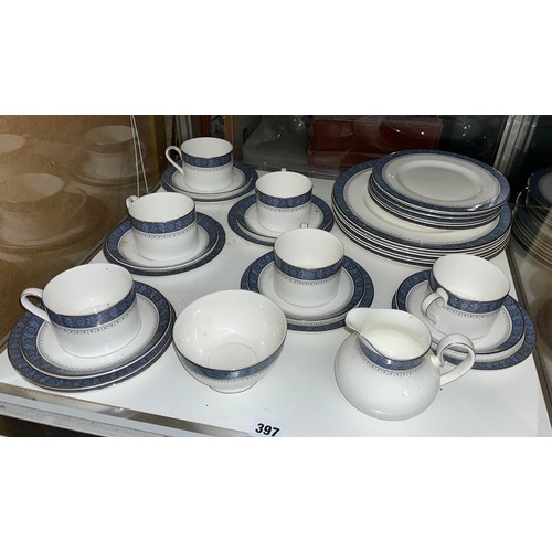 397 - ROYAL DOULTON SHERBROOKE BONE CHINA SIX PLACE TABLE SERVICE