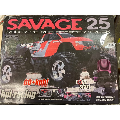 410 - SAVAGE 25 REMOTE MONSTER TRUCK