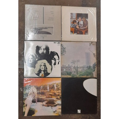 551 - QTY OF VINYL LPS LED ZEPPELIN, CODA, PRESENCE, LED ZEPPELIN II, III AND IV (RUNES)