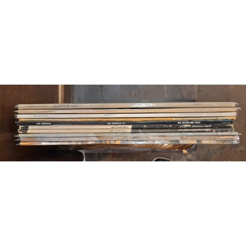 551 - QTY OF VINYL LPS LED ZEPPELIN, CODA, PRESENCE, LED ZEPPELIN II, III AND IV (RUNES)