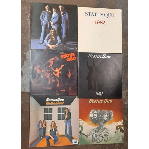 549 - QTY OF STATUS QUO ALBUMS, SOME DUPLICATES