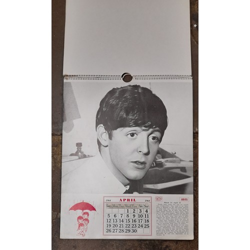 554 - ORIGINAL THE BEATLES BOOK CALENDAR 1964